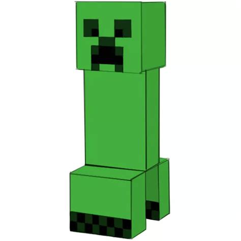 Minecraft creeper drawing - How to Draw a Creeper (Minecraft) Page 3 of 4. Step 11: Darken the path of the initial lines to create the Creeper's cube head. Step 12: Darken the path of the initial rectangle-like shape to create the Creeper's torso. Step 13: Use the initial lines as guides to draw the Creeper's front foot. Notice that the middle line for the torso just ...